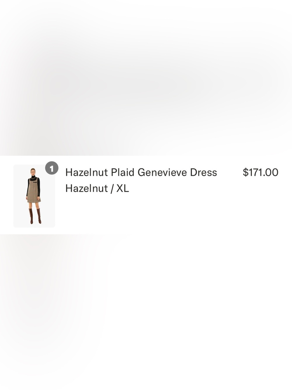 Tuckernuck Hazelnut Plaid Genevieve Dress - Picture 5 of 5